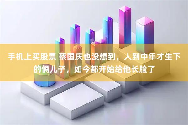 手机上买股票 蔡国庆也没想到，人到中年才生下的俩儿子，如今都开始给他长脸了
